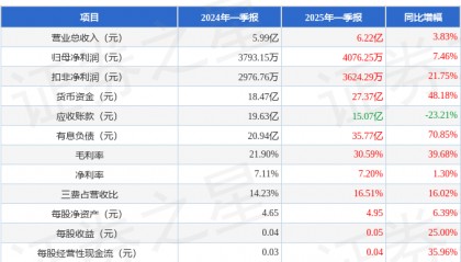 菲达环保（600526）2025年一季报简析：营收净利润同比双双增长，盈利能力上升